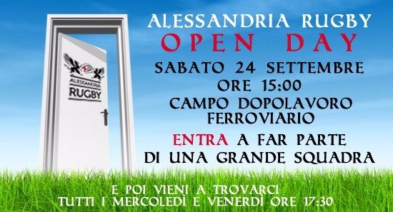 Open Day APD Alessandria Rugby 2016