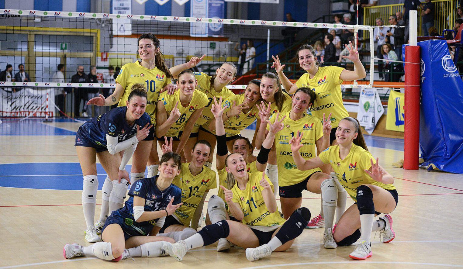 Volley femminile B2: Acrobatica Group stronca Chieri 3-0 e mantiene il +9