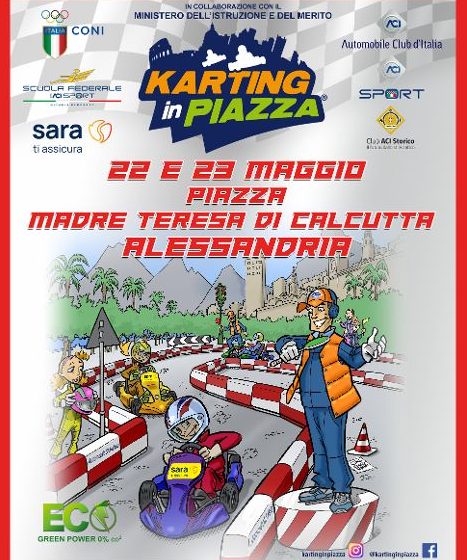 ACI Alessandria organizza “Karting in piazza”, <br/> mercoledì 22 e giovedì 23 maggio