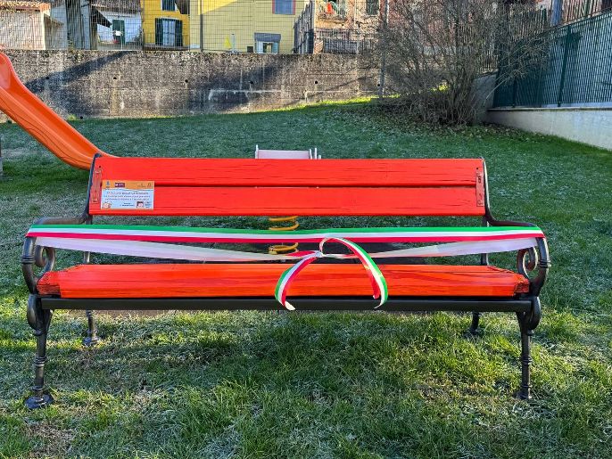 Tassarolo, inaugurata la Panchina della Gentilezza