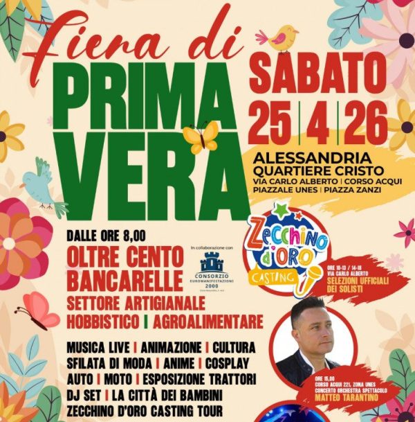 Quartiere Cristo: sabato 25 aprile la ‘Fiera di Primavera’, una giornata di eventi