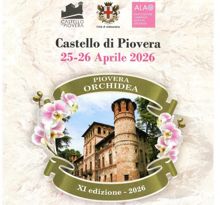 ‘Piovera Orchidea’: mostra-mercato al Castello di Piovera sabato 25 e domenica 26 aprile