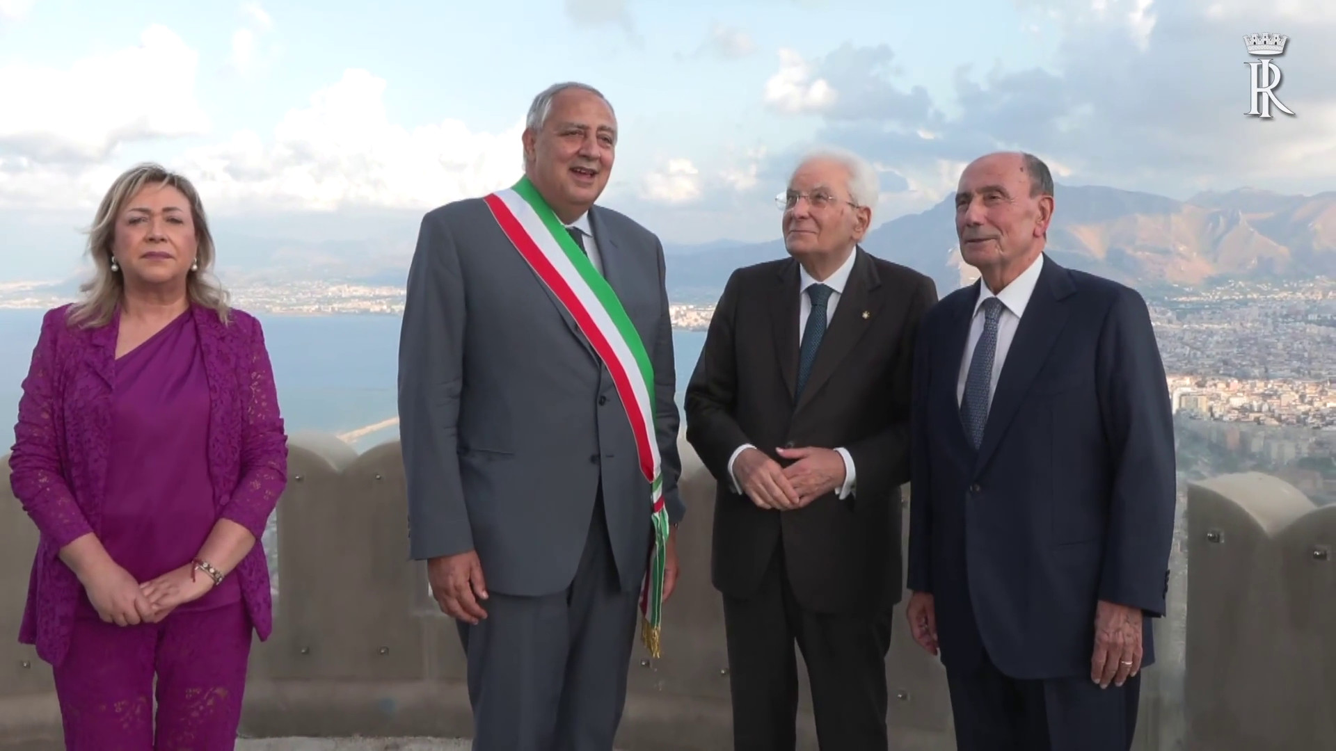 Palermo, Mattarella celebra la riapertura di Castello Utveggio